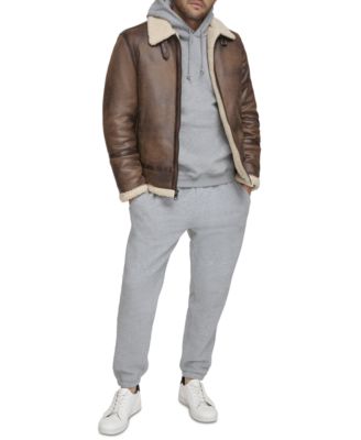 Men's Classic Faux Shearling B-3 Bomber Jacket