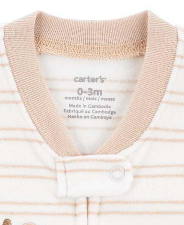 Carter's Baby Boys and Baby Girls 2 Way Zip Fleece Wearable Blanket