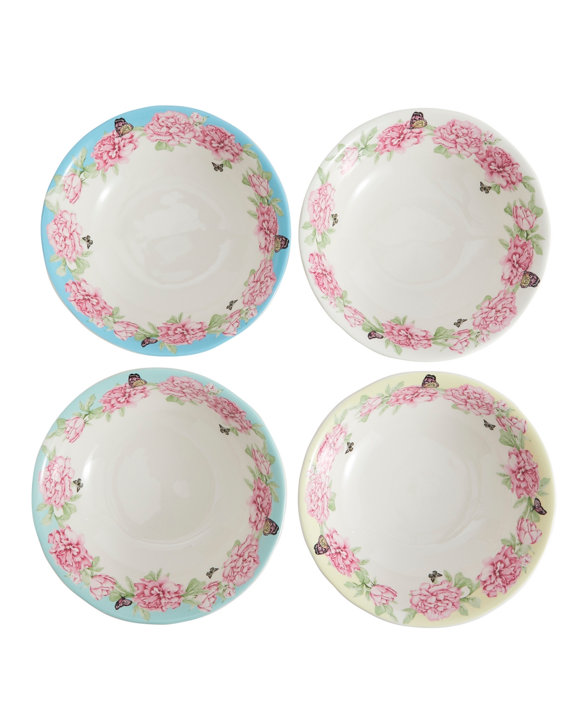 Royal Albert Miranda Kerr Everyday Friendship Pasta Bowl, 4 Piece Set, Service For 4 In Multi