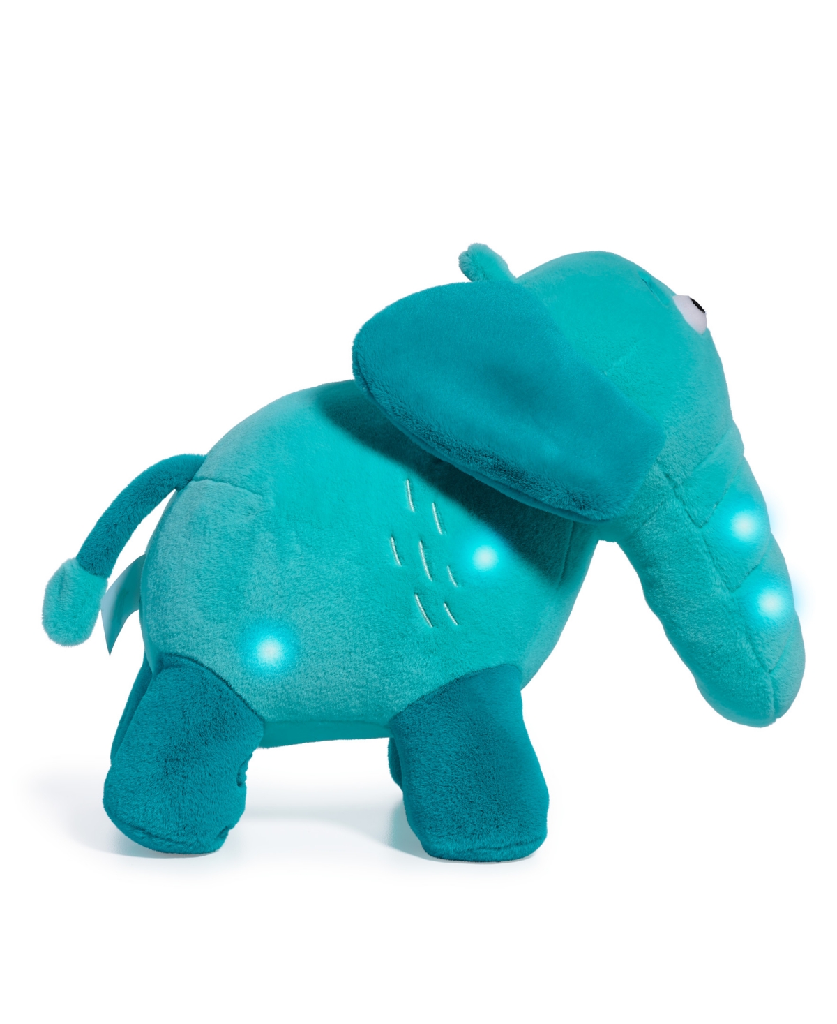 Shop Geoffrey's Toy Box 14" Toy Plush Led With Sound Elephant Buddies, Created For Macys In Turquoise,aqua