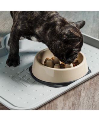 Slow Feeding Bowl for Short Snouted Pets, Beige/Black