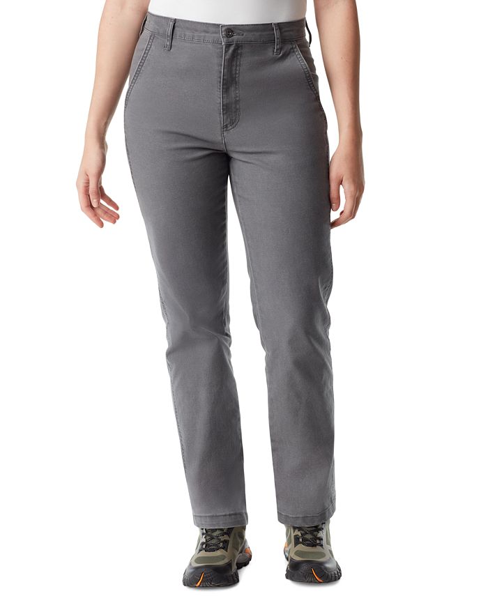 Bass Outdoor Women's High-Rise Slim-Fit Ankle Pants - Forged Iron - Size 12