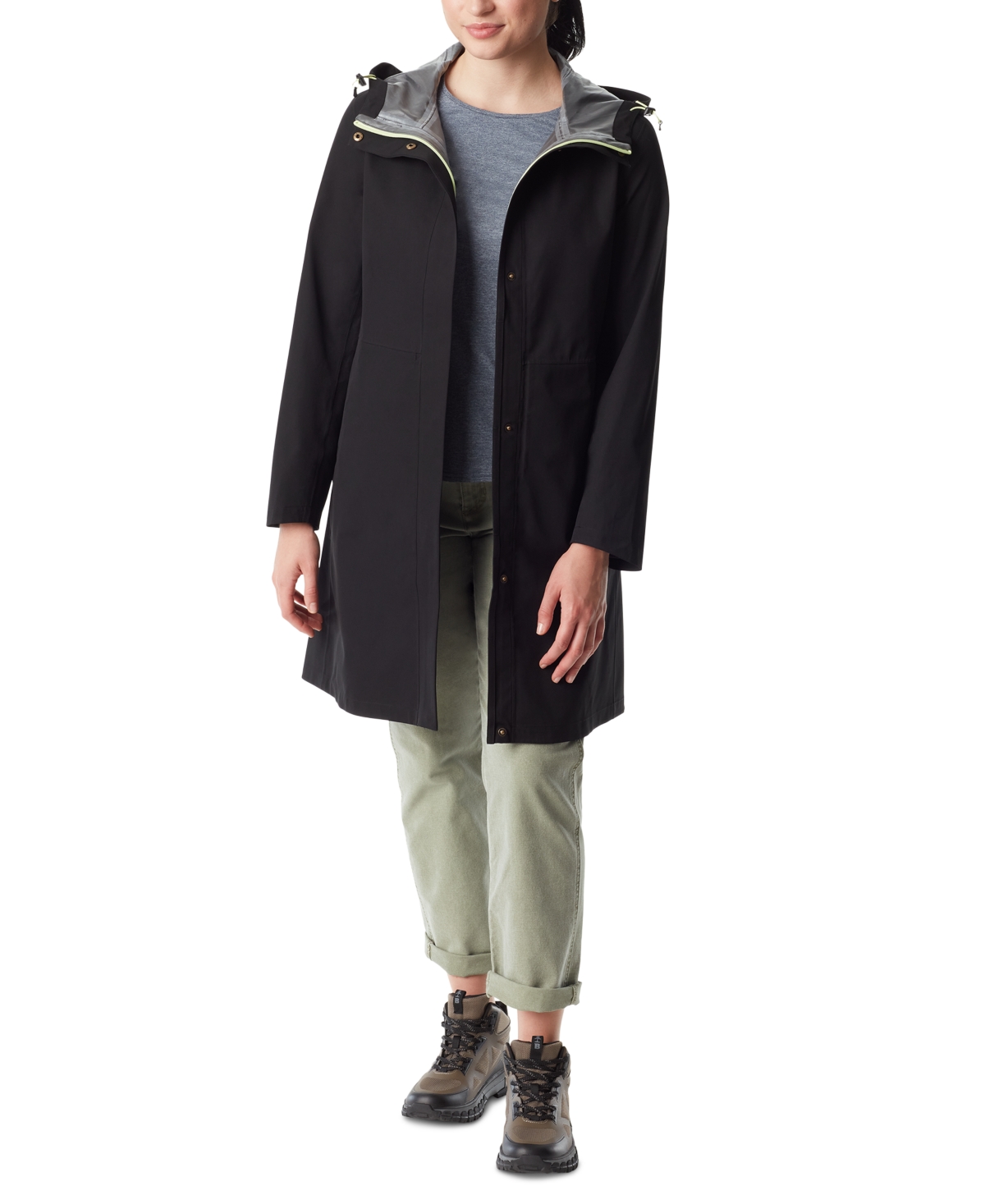 Women's Anorak Zip-Front Long-Sleeve Jacket - Black Beau