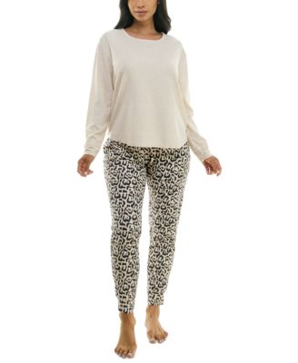 Roudelain - Women's Printed 2-Pc. Long-Sleeve Pajama Set