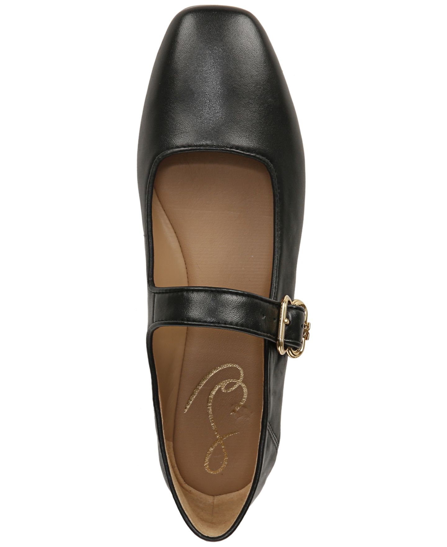 Женские балетки Sam Edelman Michaela Mary Jane Flats, цвет: Чёрный кожаный — фото 4