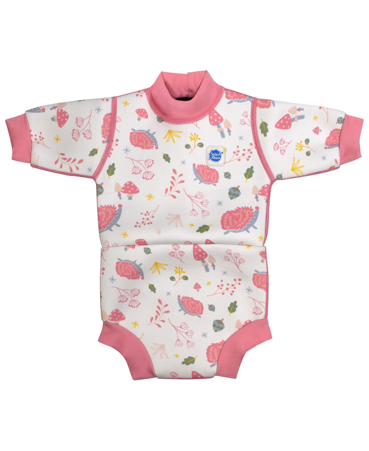 Splash About Baby Girls Happy Nappy Wetsuit With Swim Diaper In Forest Walk