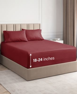 Extra Deep Pocket Microfiber 4-Pc. Sheet Set, King