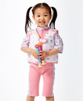 Toddler Girls Forest Print Go Splash Swim Vest