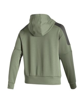 Women's Olive Nebraska Huskers Salute to Service Military-Inspired Appreciation Pullover Hoodie