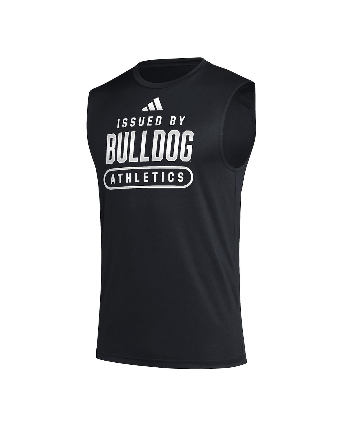 Men's adidas Black Mississippi State Bulldogs Sideline Aeroready Pregame Tank Top - Black