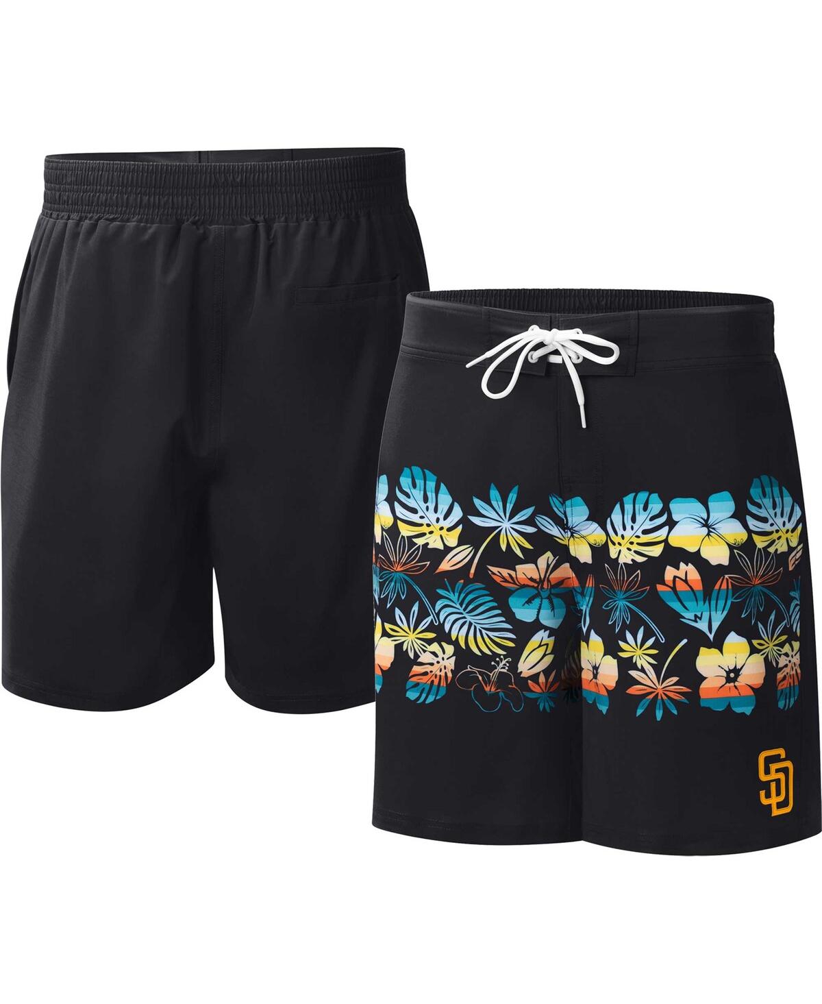 Men's G-iii Sports by Carl BanksSan Diego Padres Breeze Volley Swim Shorts - Black