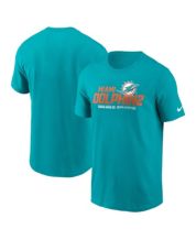 Profile Men's Aqua/Orange Miami Dolphins Big & Tall Colorblocked T-Shirt