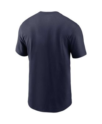 Men's Navy Tennessee Titans Essential Blitz Lockup T-shirt