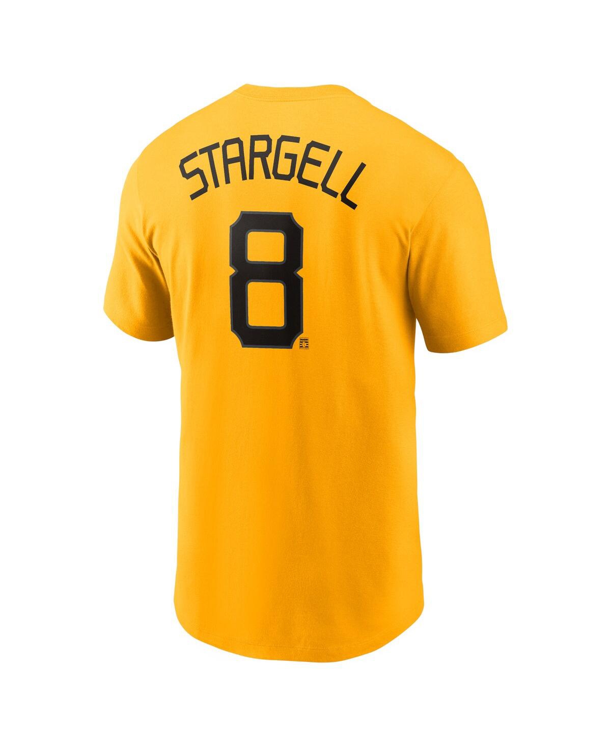 Shop Nike Men's  Willie Stargell Gold Pittsburgh Pirates 2023 City Connect Name And Number T-shirt