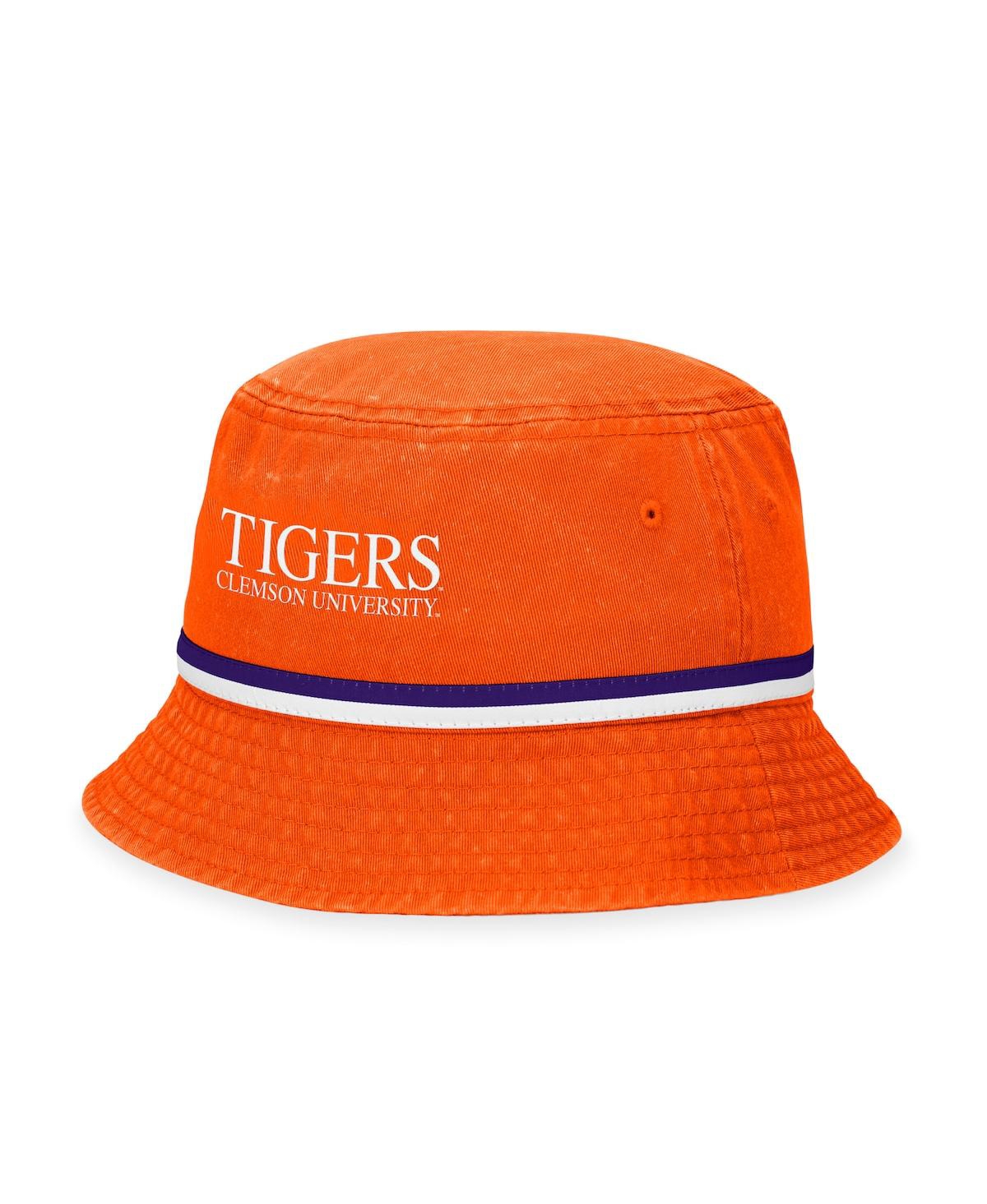 Shop Top Of The World Men's  Orange Clemson Tigers Ace Bucket Hat