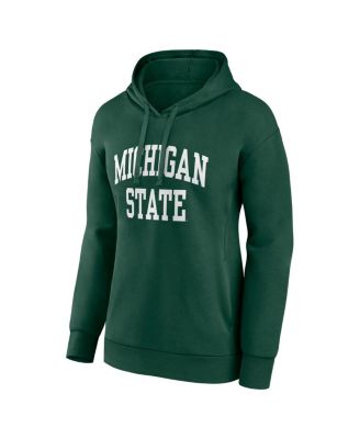 Women's Green Michigan State Spartans Basic Arch Pullover Hoodie