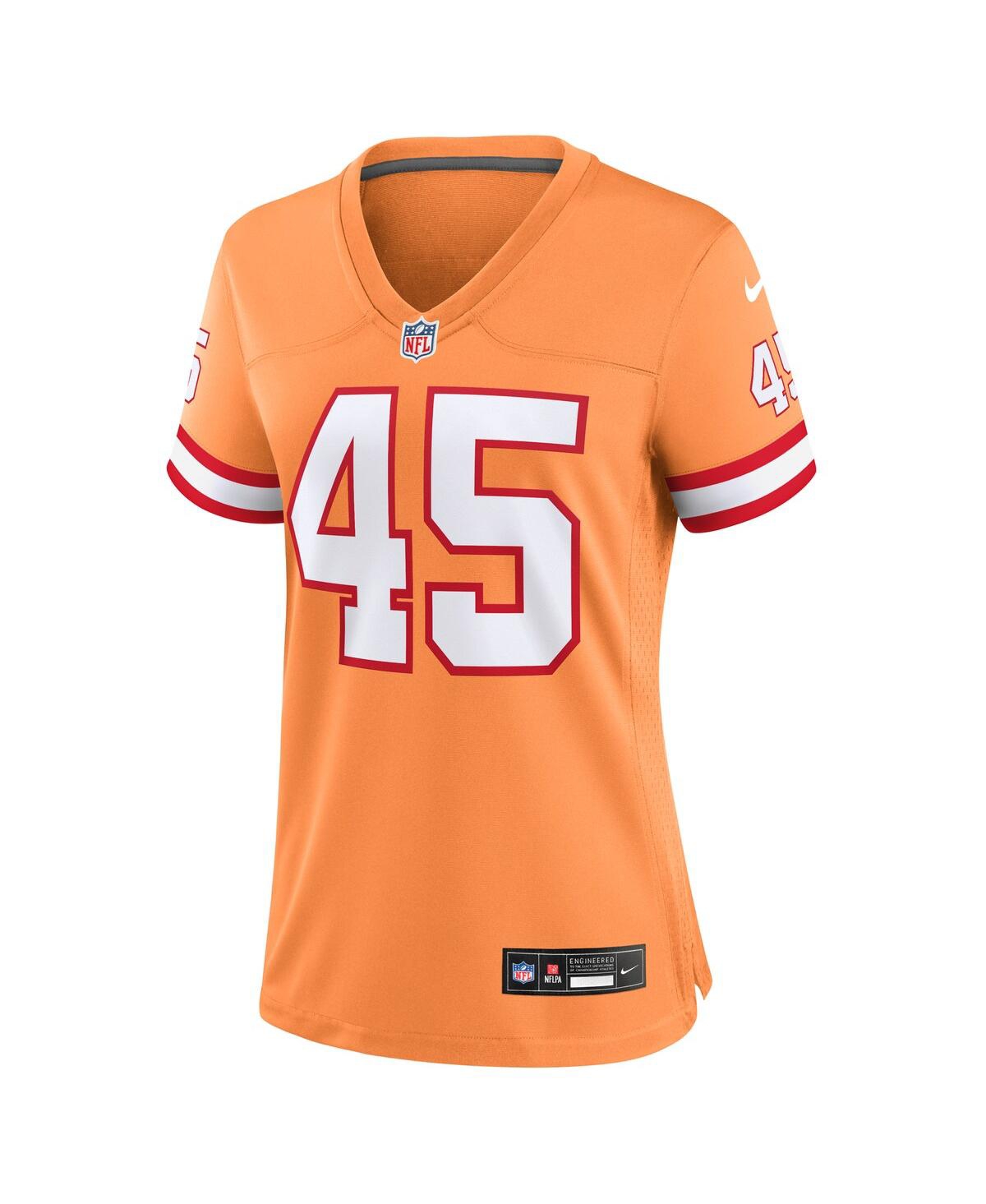 Women's Nike Devin WhiteTampa Bay Buccaneers Throwback Game Jersey - Orange