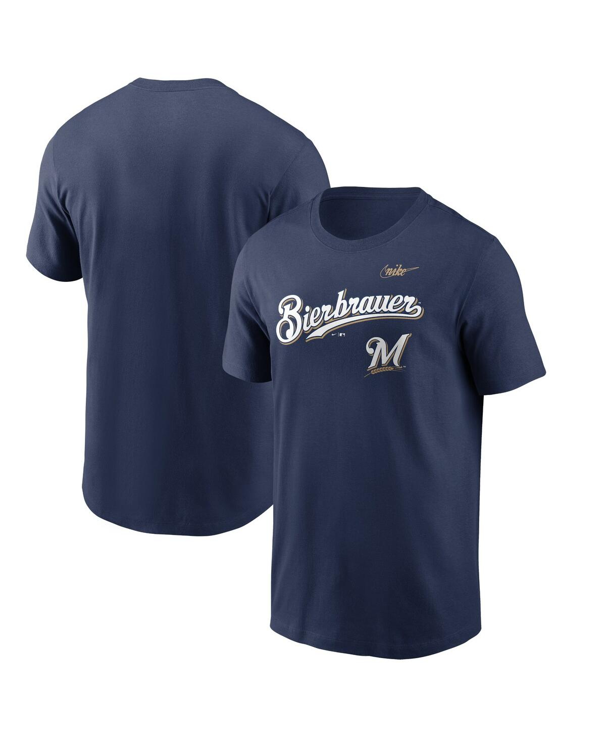 Men's NikeMilwaukee Brewers Bierbrauer Hometown T-shirt - Navy