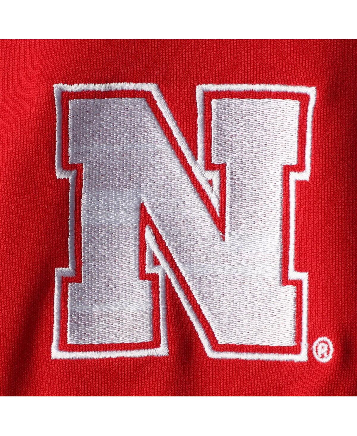 LITTLE KING APPAREL BIG GIRLS SCARLET NEBRASKA HUSKERS TWO-PIECE CHEER SET 