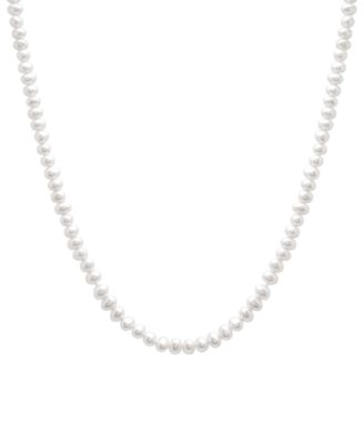 Cultured Freshwater Pearl (4mm) 17" Collar Necklace