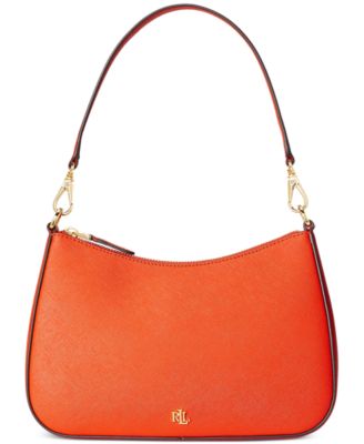 Lauren Ralph Lauren - Crosshatch Leather Medium Danni Shoulder Bag