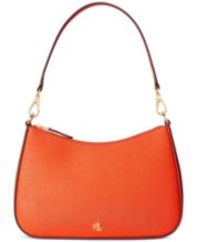 Spring Custom Women Orange Canvas Fringe Tote Bag with Scarf