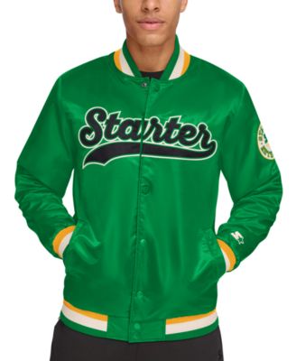 Starter - Men's Classic-Fit Satin Varsity Bomber Jacket