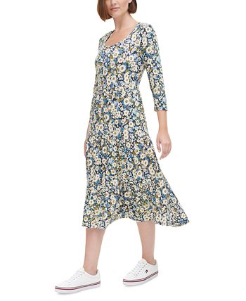 Tommy hilfiger shop tiered maxi dress
