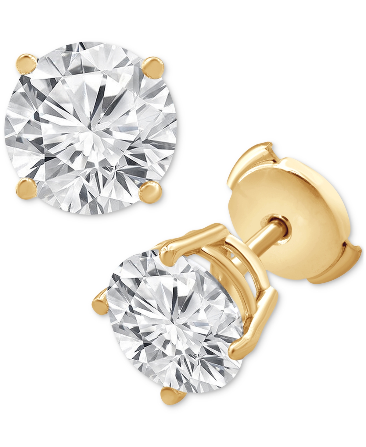 Badgley Mischka Certified Lab Grown Diamond Stud Earrings (5 ct. t.w.) in 14k Gold