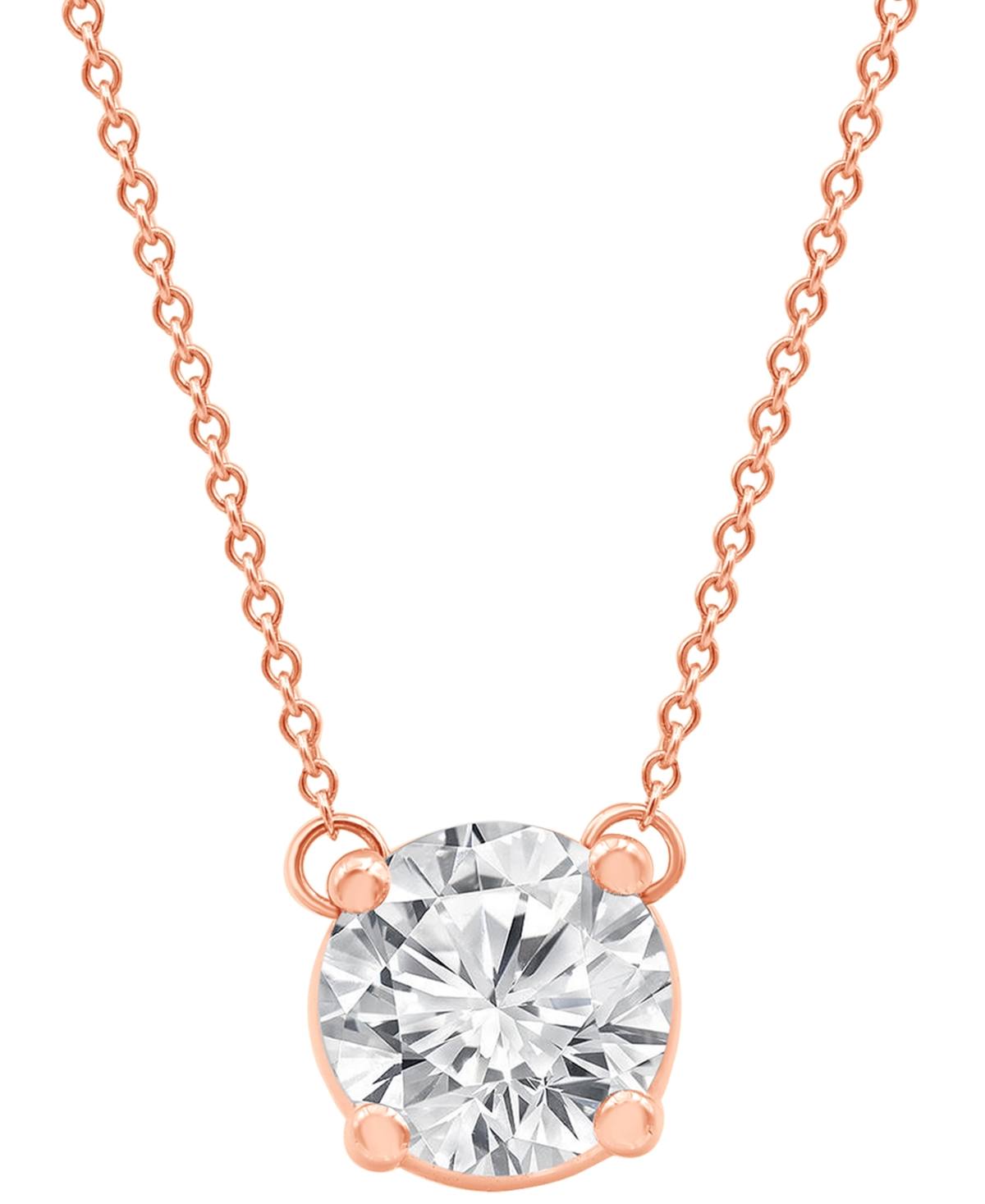 Badgley Mischka Certified Lab Grown Diamond Solitaire Pendant Necklace (2-1/4 ct. t.w.) in 14k Gold