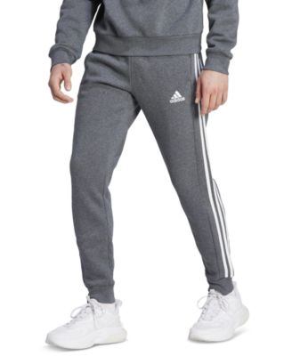 adidas Men's Essentials Regular Tapered-Fit Fleece Cargo Joggers - Macy's