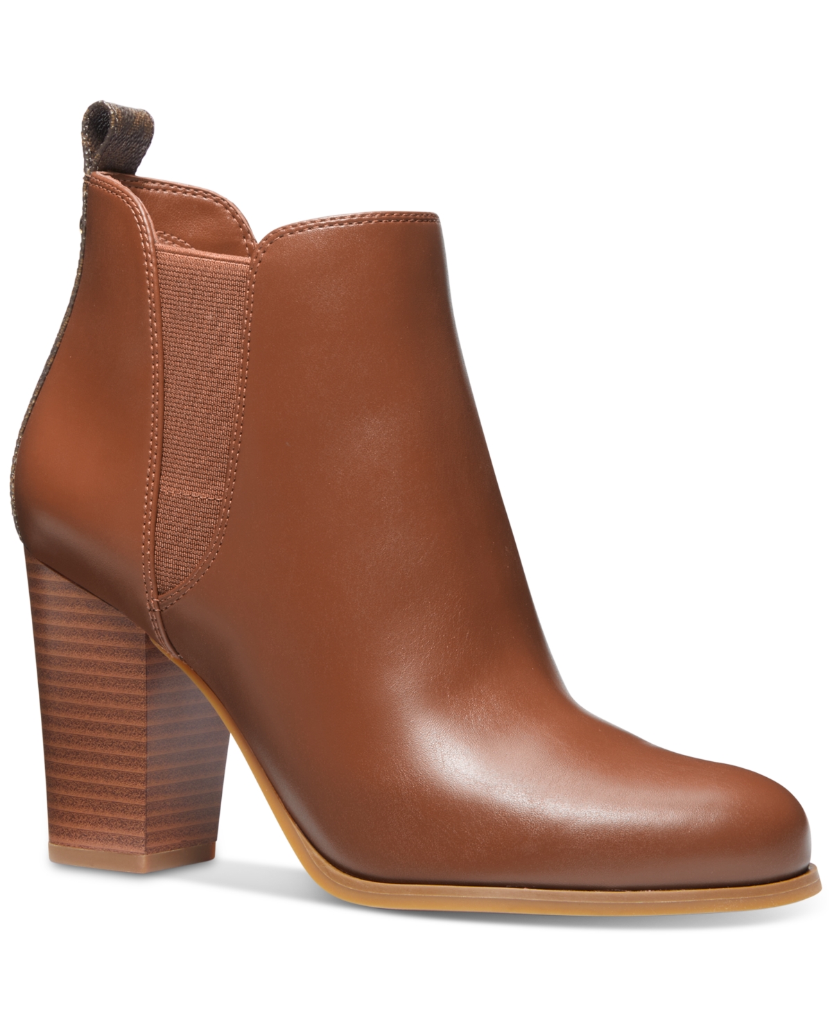 Michael Kors Michael Evaline Pull on Dress Booties In Luggage