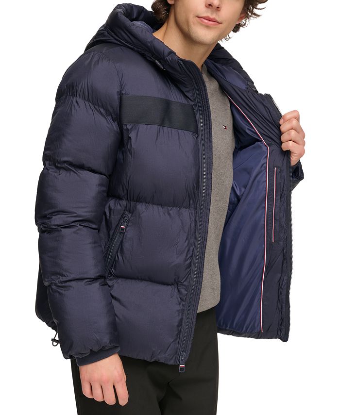 Mens tommy hilfiger hot sale puffer jacket sale