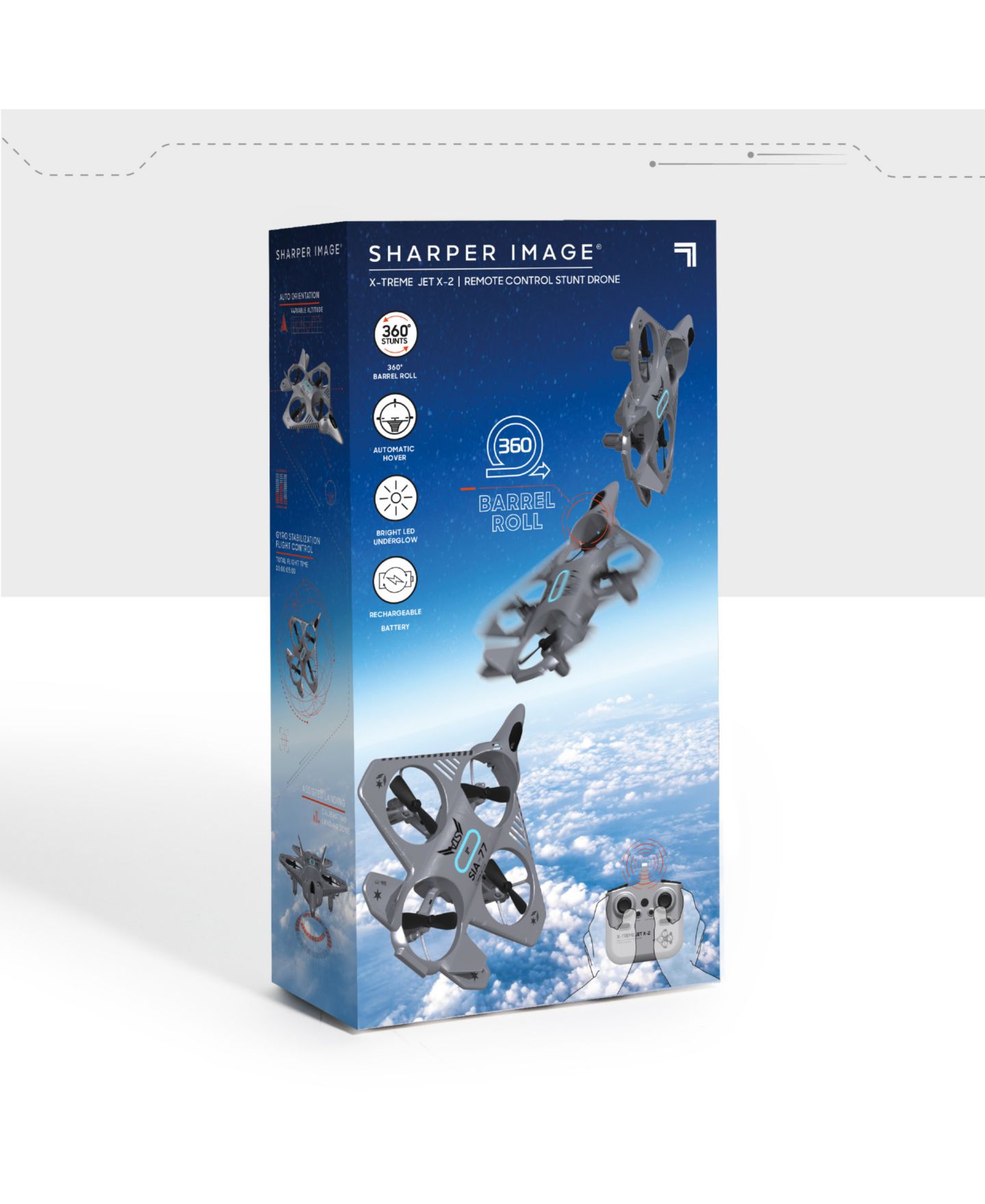 Детская игрушка Sharper Image X-Treme Jet X-2 Remote Control Rechargeable LED Drone — фото 7