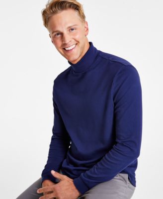 Men's Solid Turtleneck Shirt, Created for Macy's