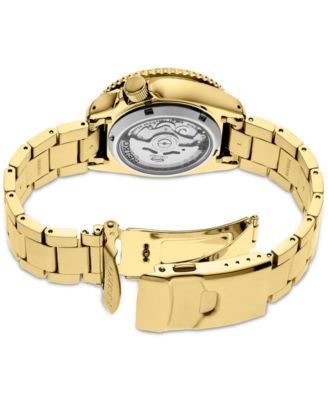 Men's Automatic 5 Sports Gold-Tone Stainless Steel Bracelet Watch  43mm
