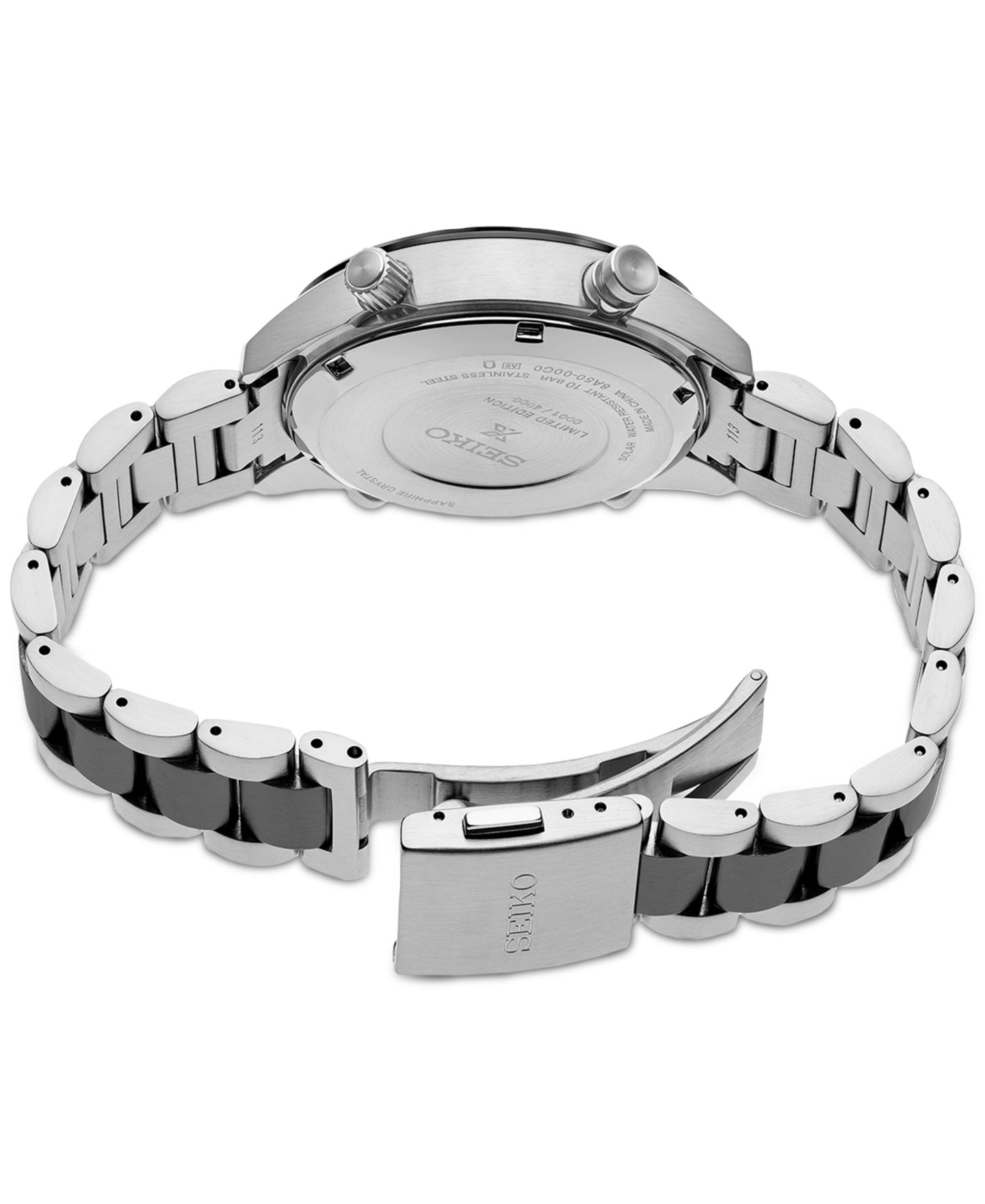 Мужские часы Seiko Chronograph Prospex Speedtimer Two-Tone Stainless Steel Bracelet Watch 44mm — фото 3