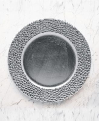 Hammered Charger Plate 12 Piece Dinnerware Set, Service for 12