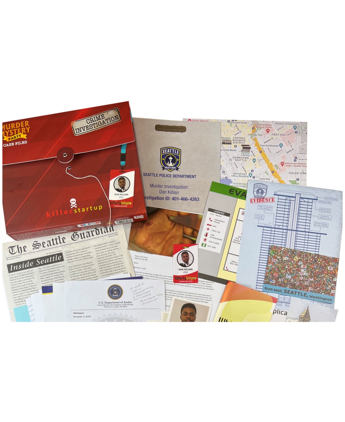 University Games Murder Mystery Party Case Files Killer Startup In No Color