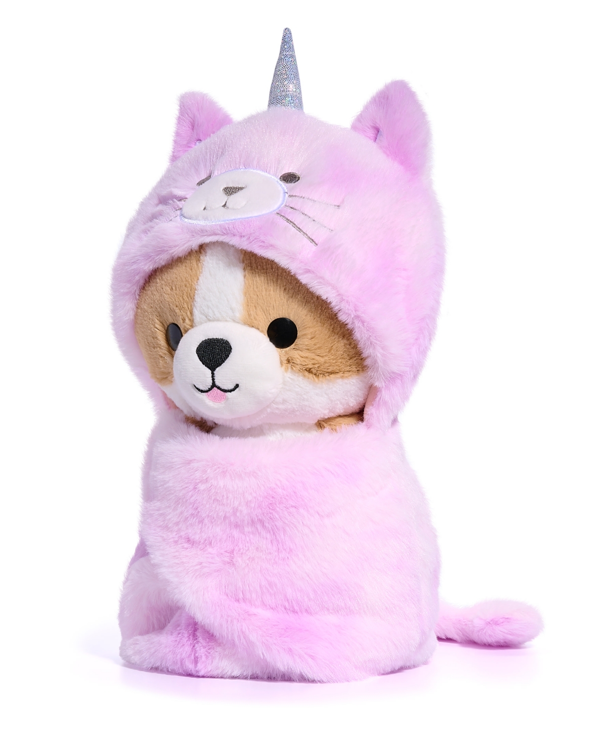 GEOFFREY'S TOY BOX 10" COZIE FRIENDS TEDDY CORGI CATICORN, CREATED FOR MACYS 