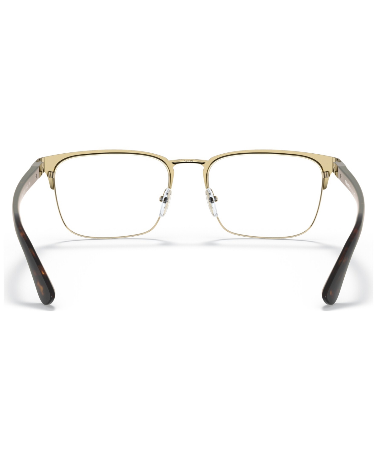 Prada Men's Heritage Eyeglasses, Pr 54tv 55 In Matte Burnished,pale Gold
