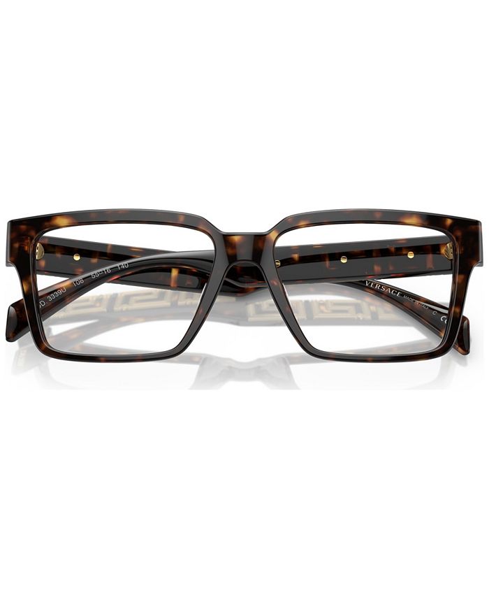 Versace Men's Eyeglasses, VE3339U 53 Macy's