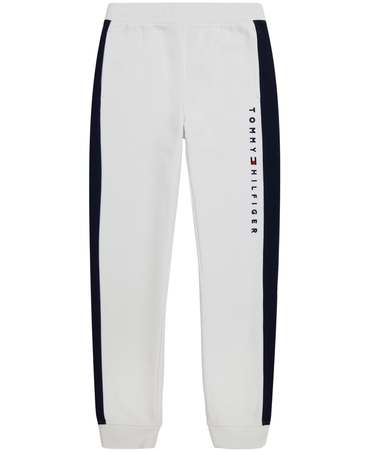 Tommy Hilfiger Kids' Toddler Boys Trio Fleece Pull-on Joggers In Fresh White