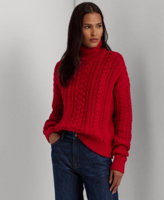 Ralph Lauren Kids cable-knit jumper - Red