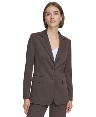 Calvin Klein Women's Two-Button Blazer - Macy's