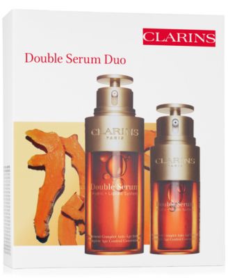 Clarins 2-pc Double Serum Firming & Smoothing Anti-Aging Set 