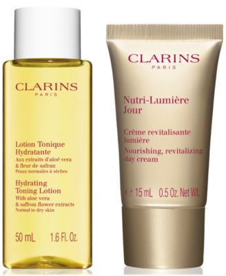 Clarins - Receive a FREE 2pc skincare gift with any $65  purchase.