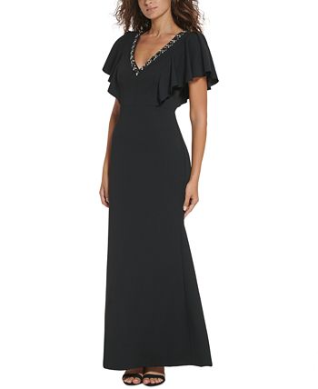 Vince camuto long sleeve gown discount