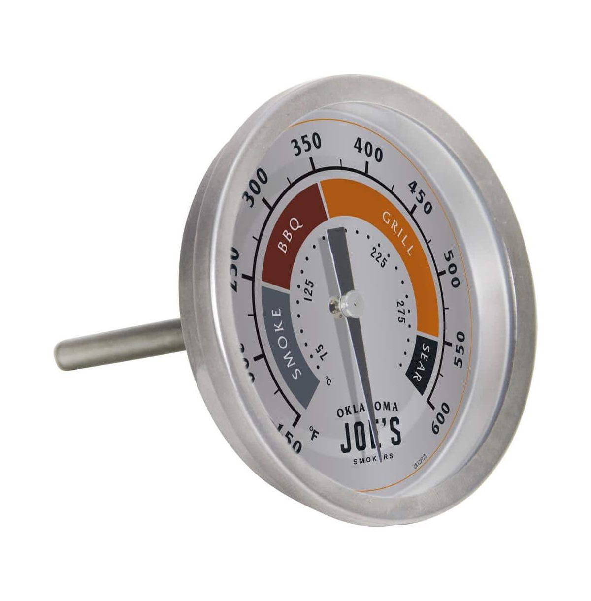258674 3 in. Stainless Steel Smoker Thermometer - Silver