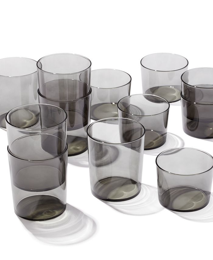 Oneida Stackables Smoke Drinkware, Set of 12 Macy's